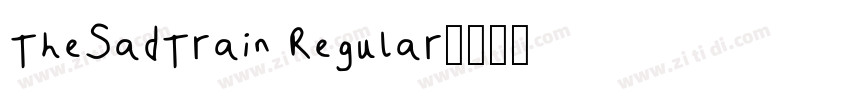 TheSadTrain Regular字体转换